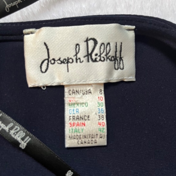 Navy Stretch Jersey Halter Neck Faux Wrap Marilyn Dress - Picture 6 of 12